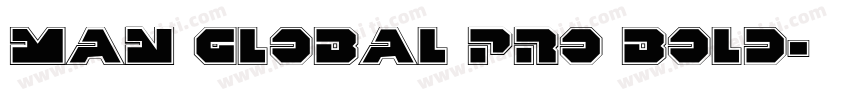 Man Global Pro Bold字体转换
